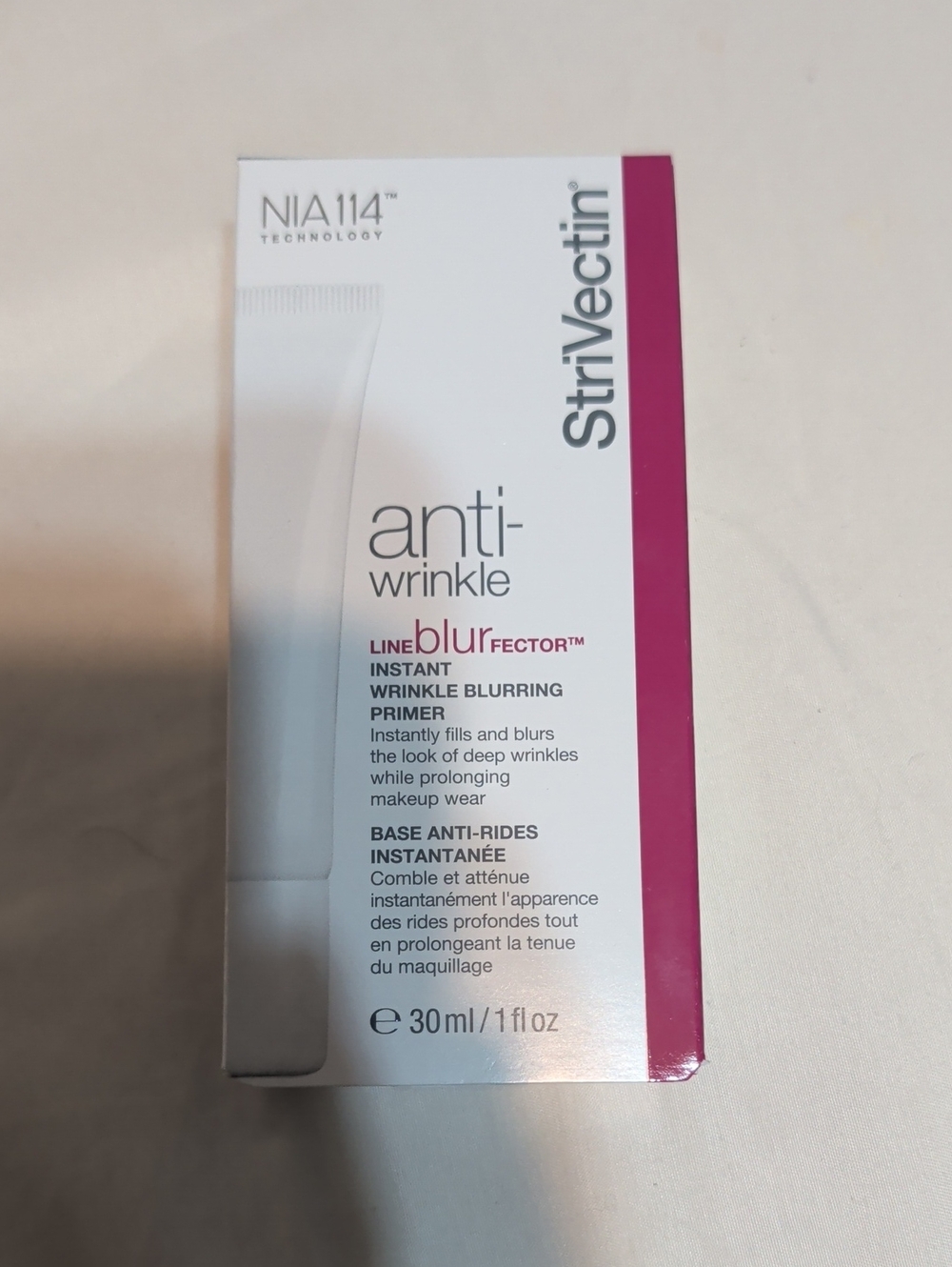 StriVectin Anti-Wrinkle Line BlurFector Primer - Pink and White Packaging